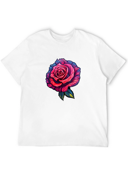 Rose Graphic T-Shirt - Black
