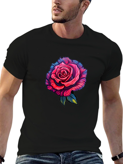 Rose Graphic T-Shirt - Black