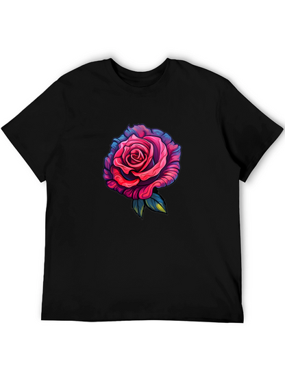 Rose Graphic T-Shirt - Black