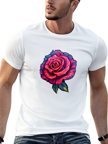Rose Graphic T-Shirt - Black