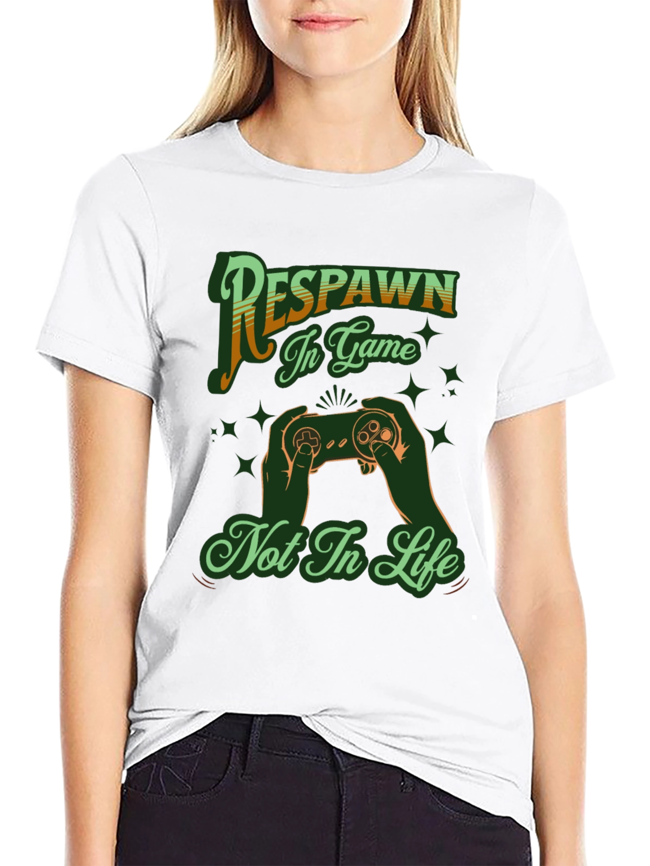 Respawn In Game Black T-Shirt