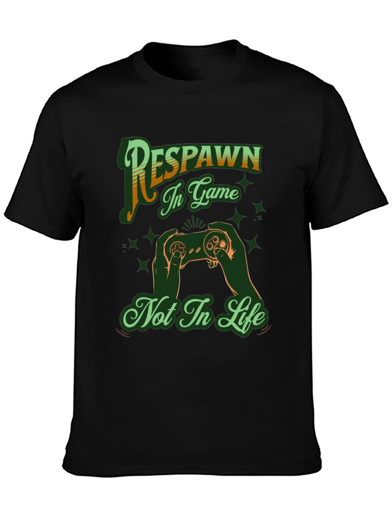 Respawn In Game Black T-Shirt
