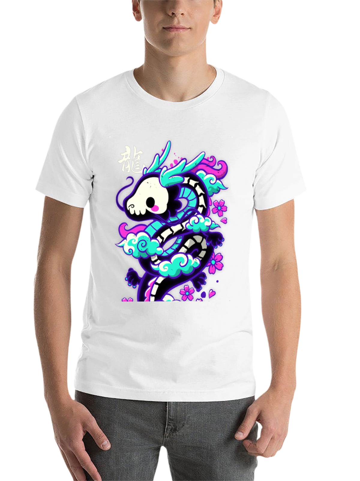 Neon Dragon Graphic Tee - Unique Streetwear