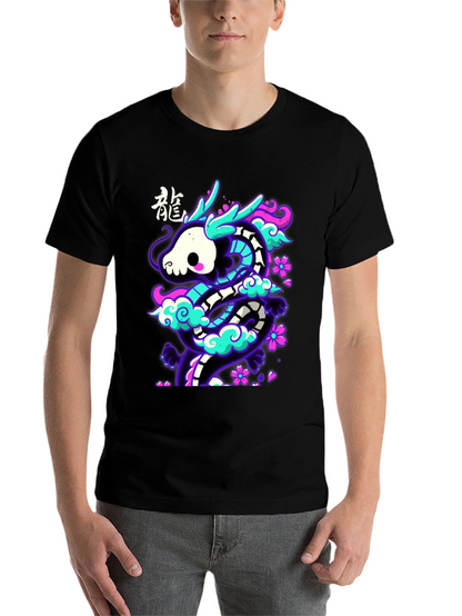 Neon Dragon Graphic Tee - Unique Streetwear