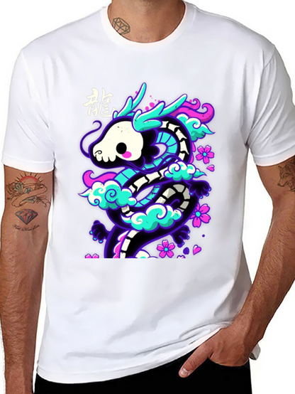 Neon Dragon Graphic Tee - Unique Streetwear