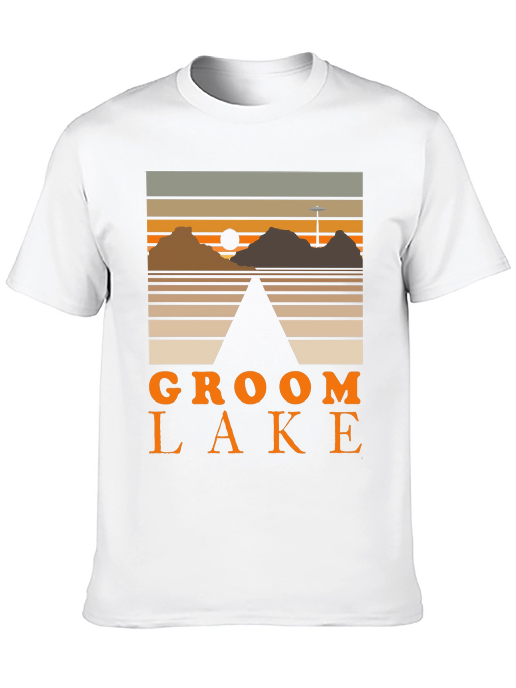Groom Lake Graphic Tee - Retro Alien Conspiracy Shirt