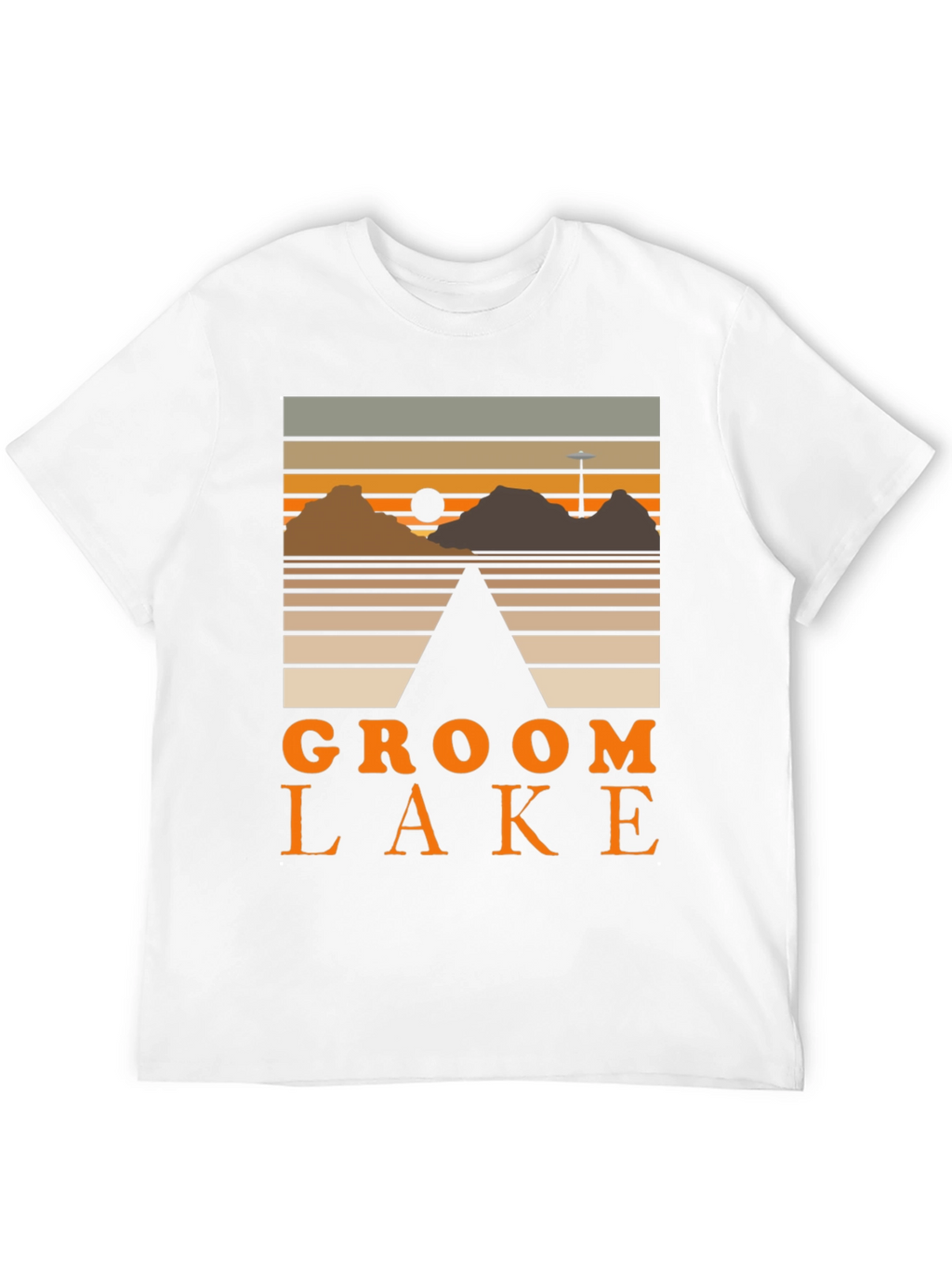 Groom Lake Graphic Tee - Retro Alien Conspiracy Shirt