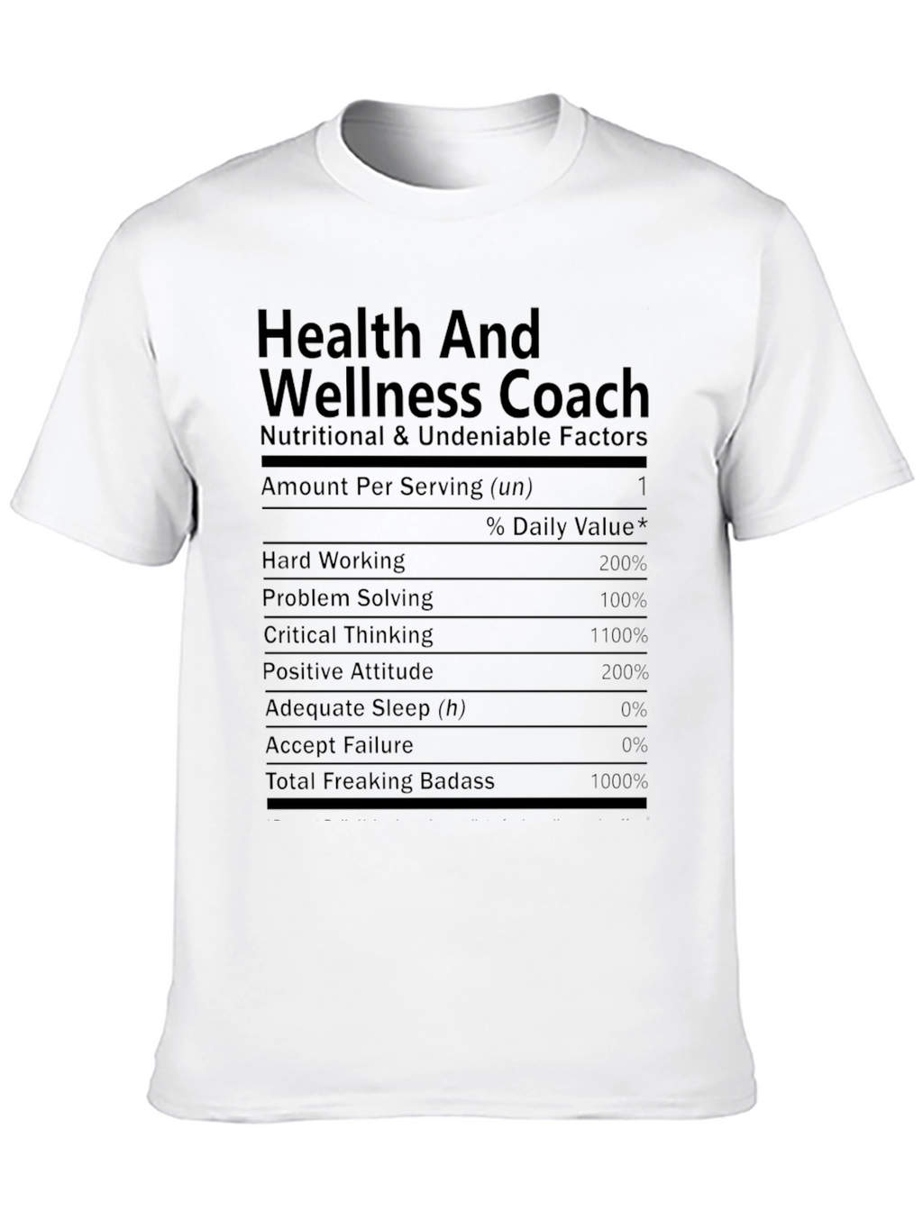 Health and Wellness Coach Funny T-Shirt