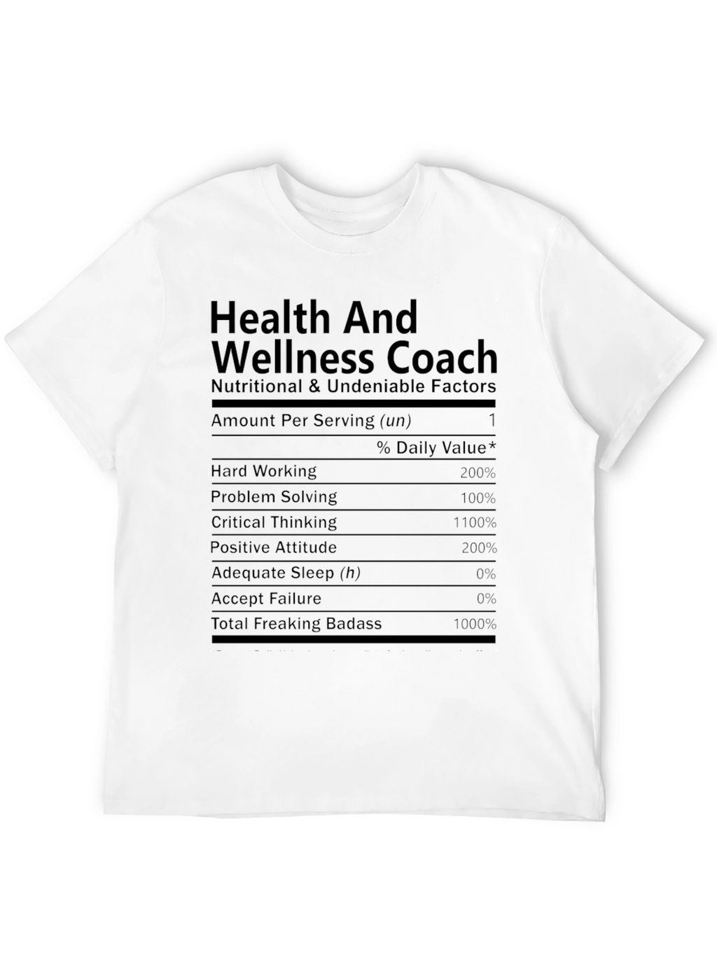 Health and Wellness Coach Funny T-Shirt