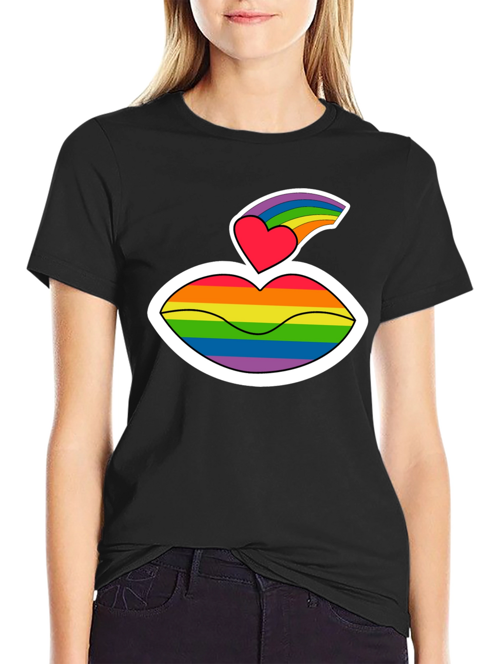 Pride Lips Graphic T-Shirt - LGBTQ+ Love