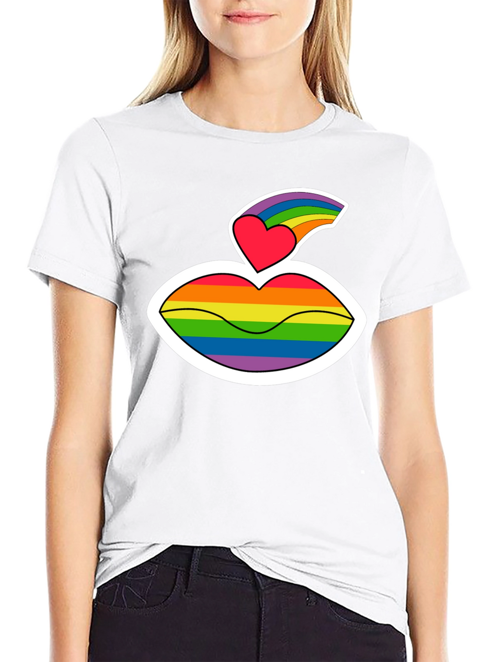 Pride Lips Graphic T-Shirt - LGBTQ+ Love