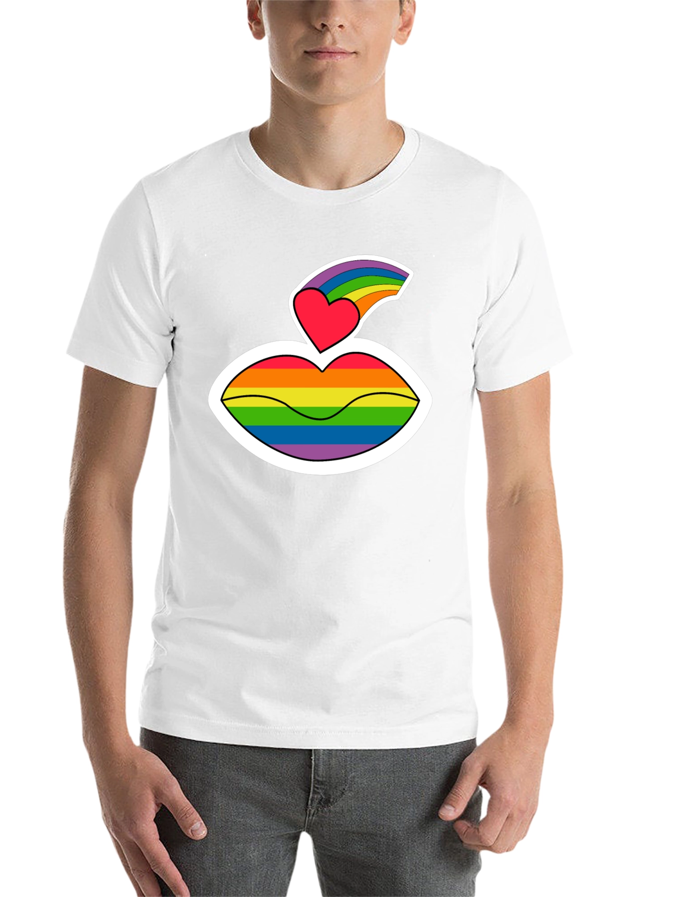 Pride Lips Graphic T-Shirt - LGBTQ+ Love
