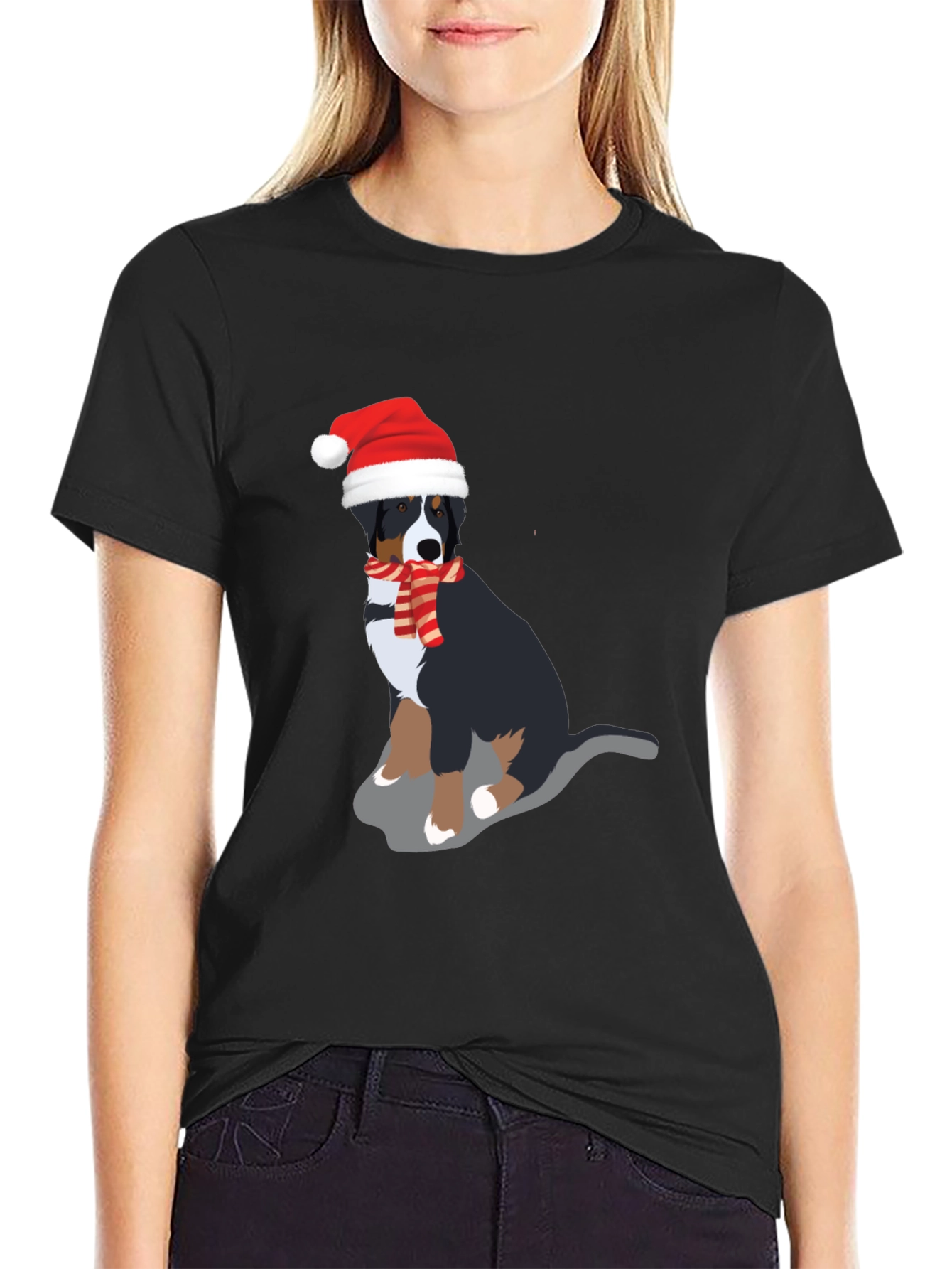 Festive Dog Graphic Tee