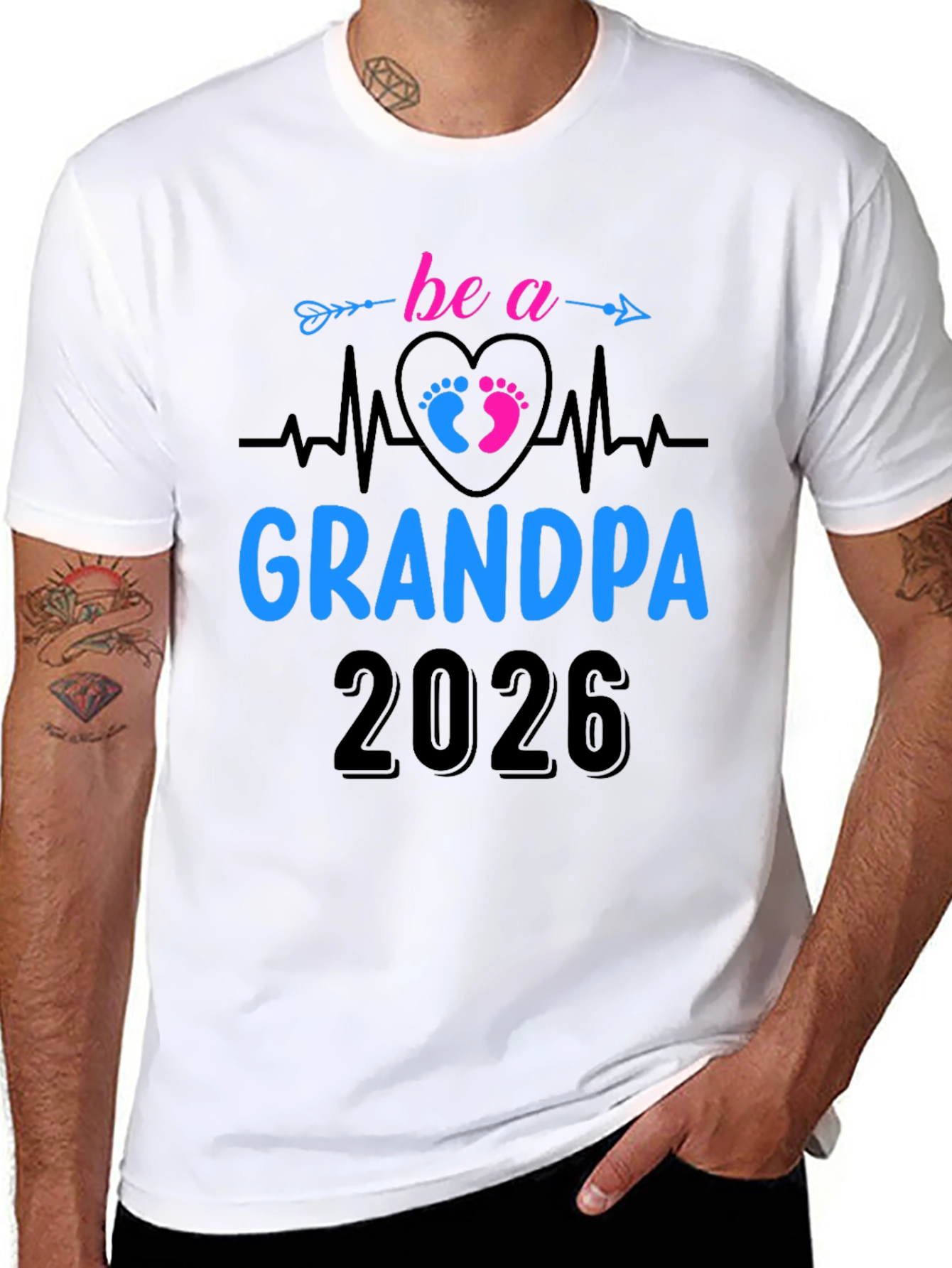 Future Grandpa 2026 T-Shirt - New Grandfather Gift Tee