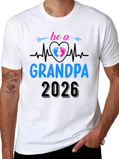 Future Grandpa 2026 T-Shirt - New Grandfather Gift Tee