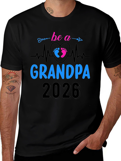 Future Grandpa 2026 T-Shirt - New Grandfather Gift Tee