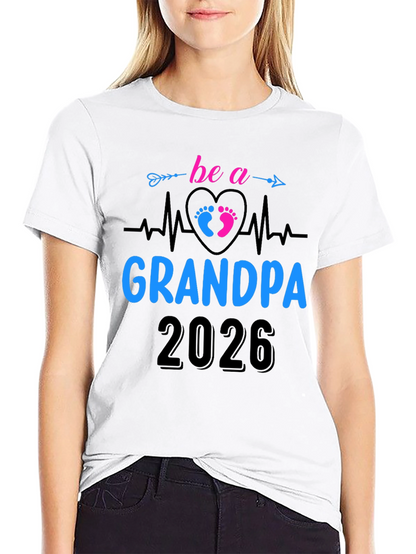 Future Grandpa 2026 T-Shirt - New Grandfather Gift Tee