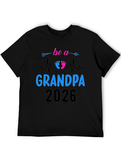 Future Grandpa 2026 T-Shirt - New Grandfather Gift Tee