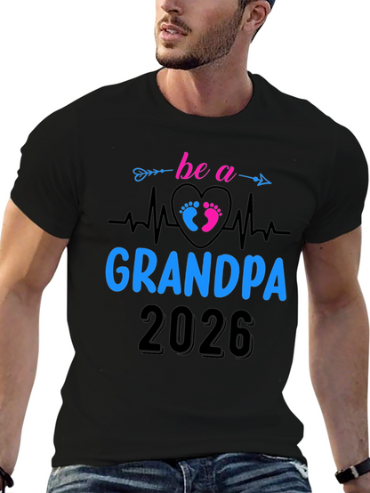 Future Grandpa 2026 T-Shirt - New Grandfather Gift Tee