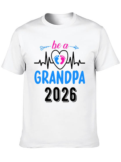 Future Grandpa 2026 T-Shirt - New Grandfather Gift Tee