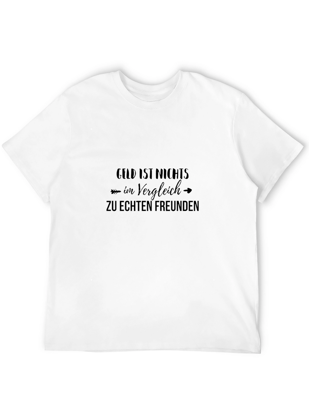 Black T-Shirt with German Friendship Quote