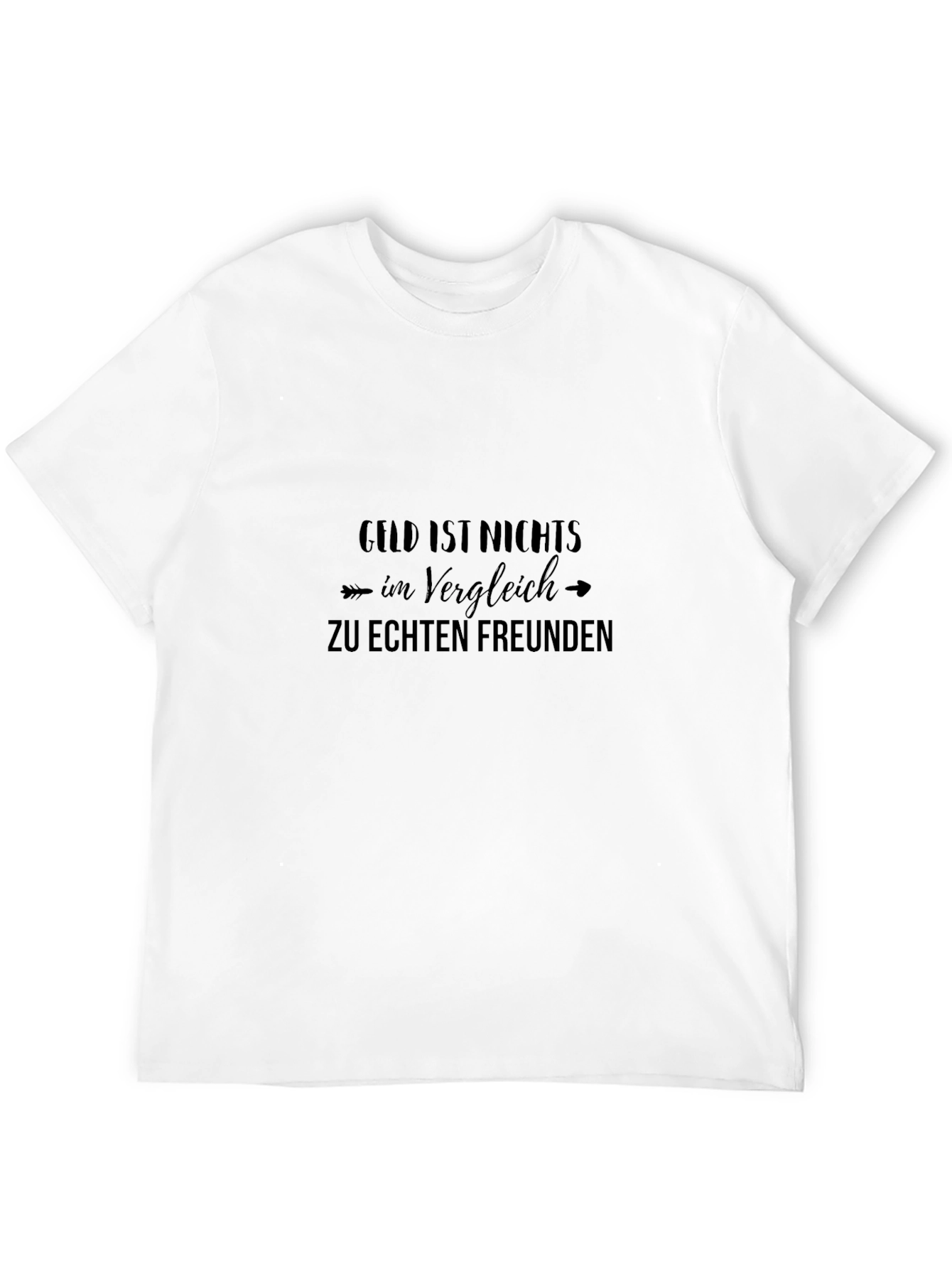 Black T-Shirt with German Friendship Quote