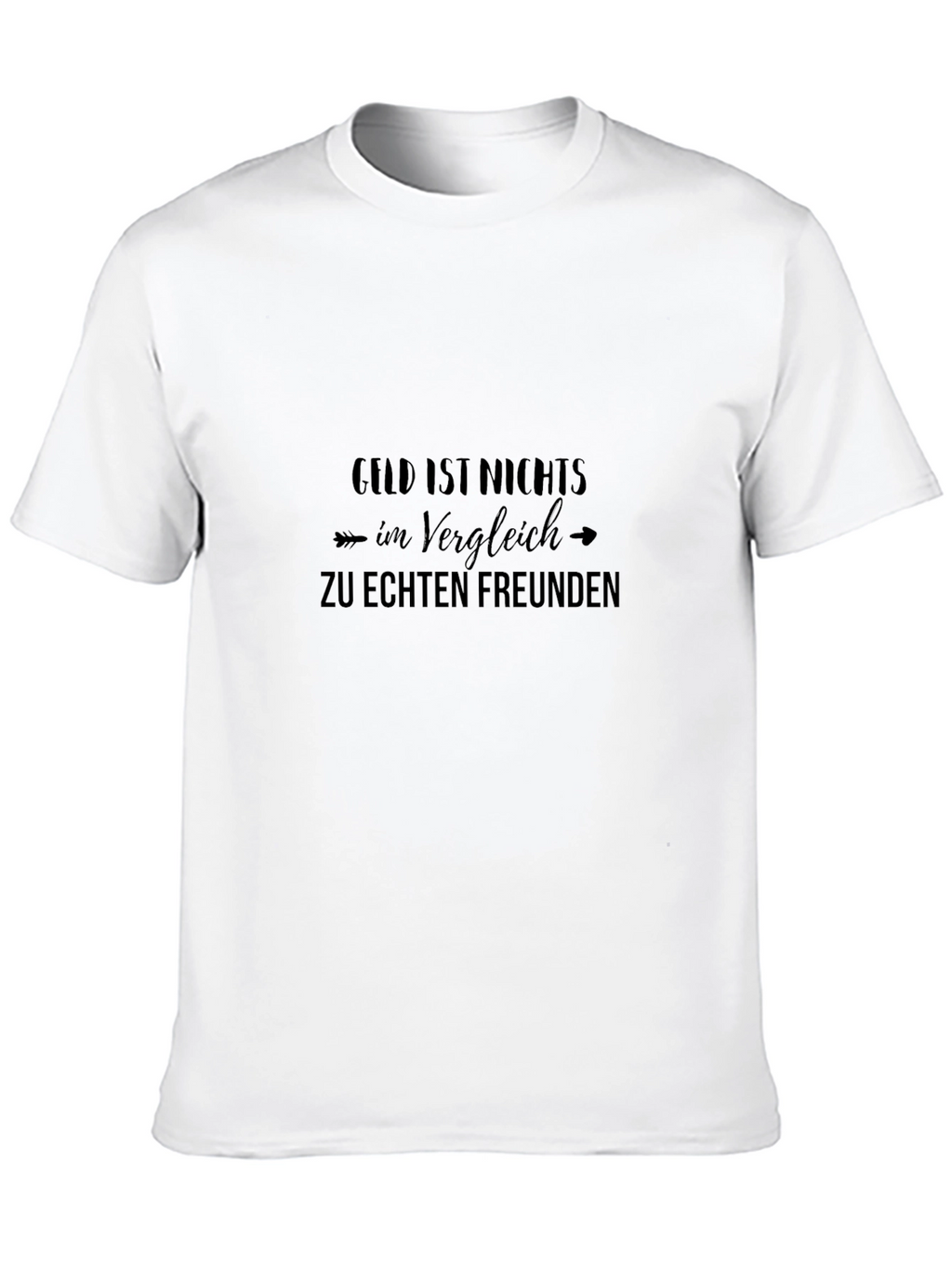 Black T-Shirt with German Friendship Quote