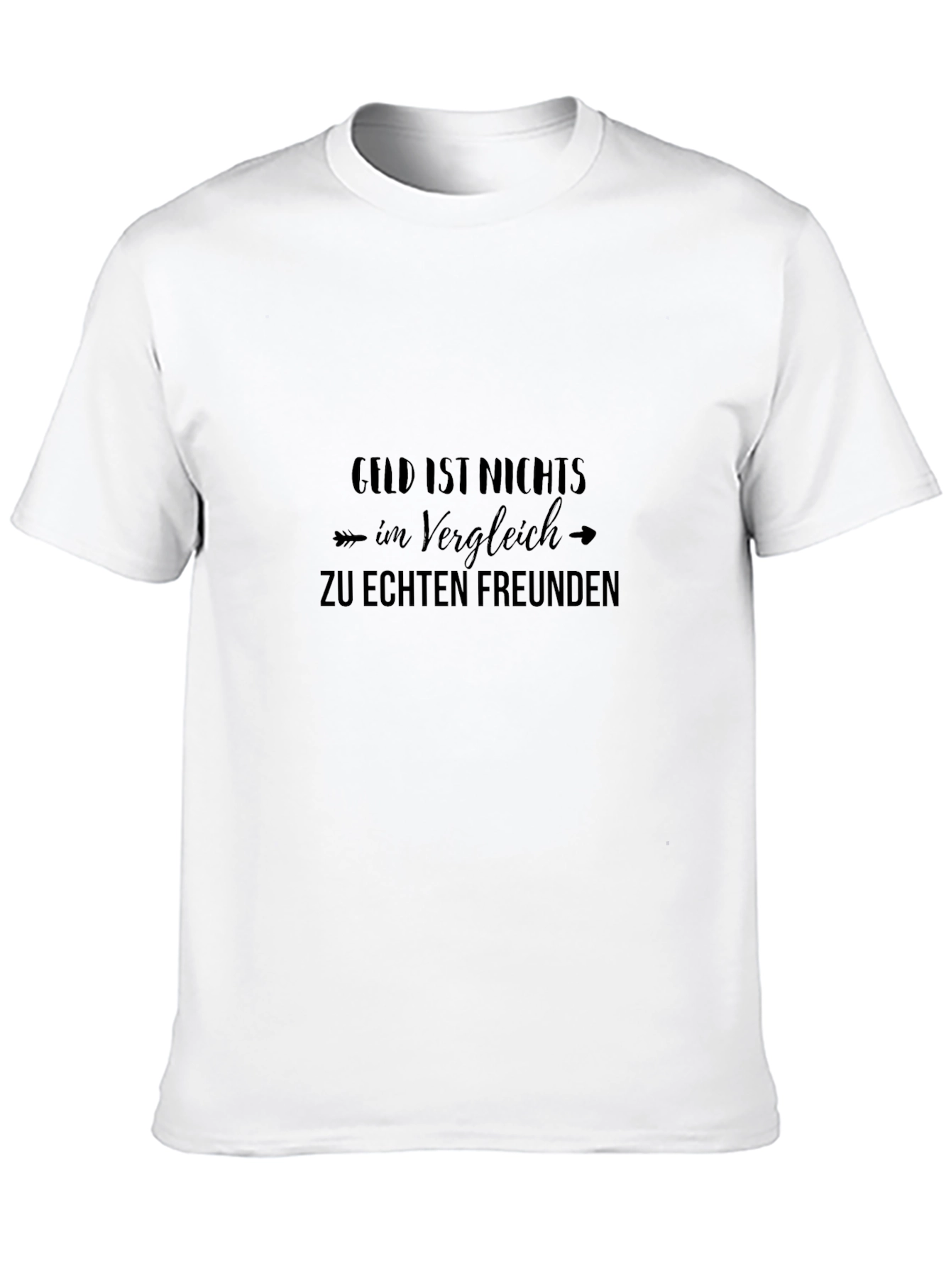 Black T-Shirt with German Friendship Quote