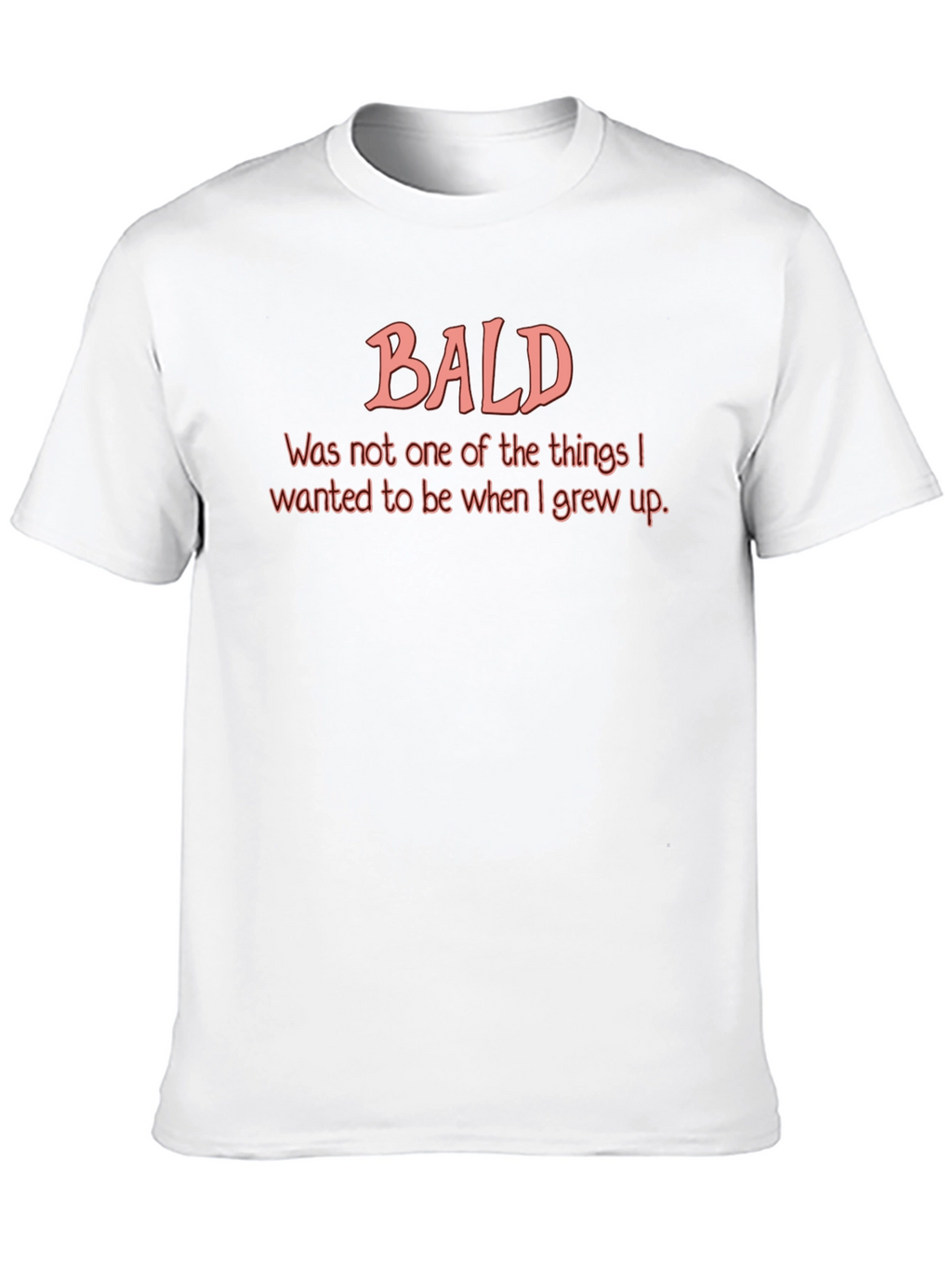 Humorous Bald T-Shirt - Mens Black Graphic Tee