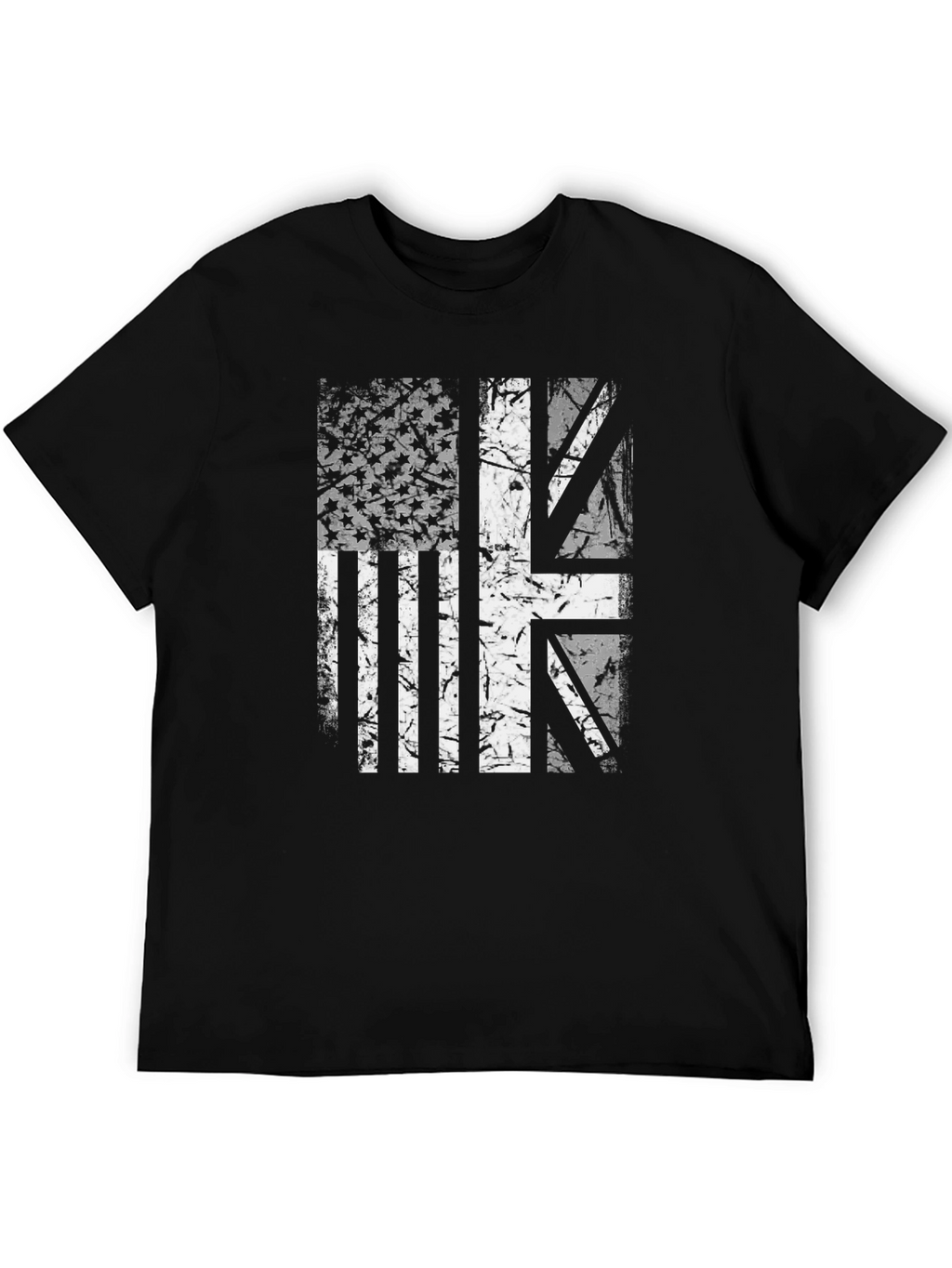 Union Jack US Flag Graphic Tee