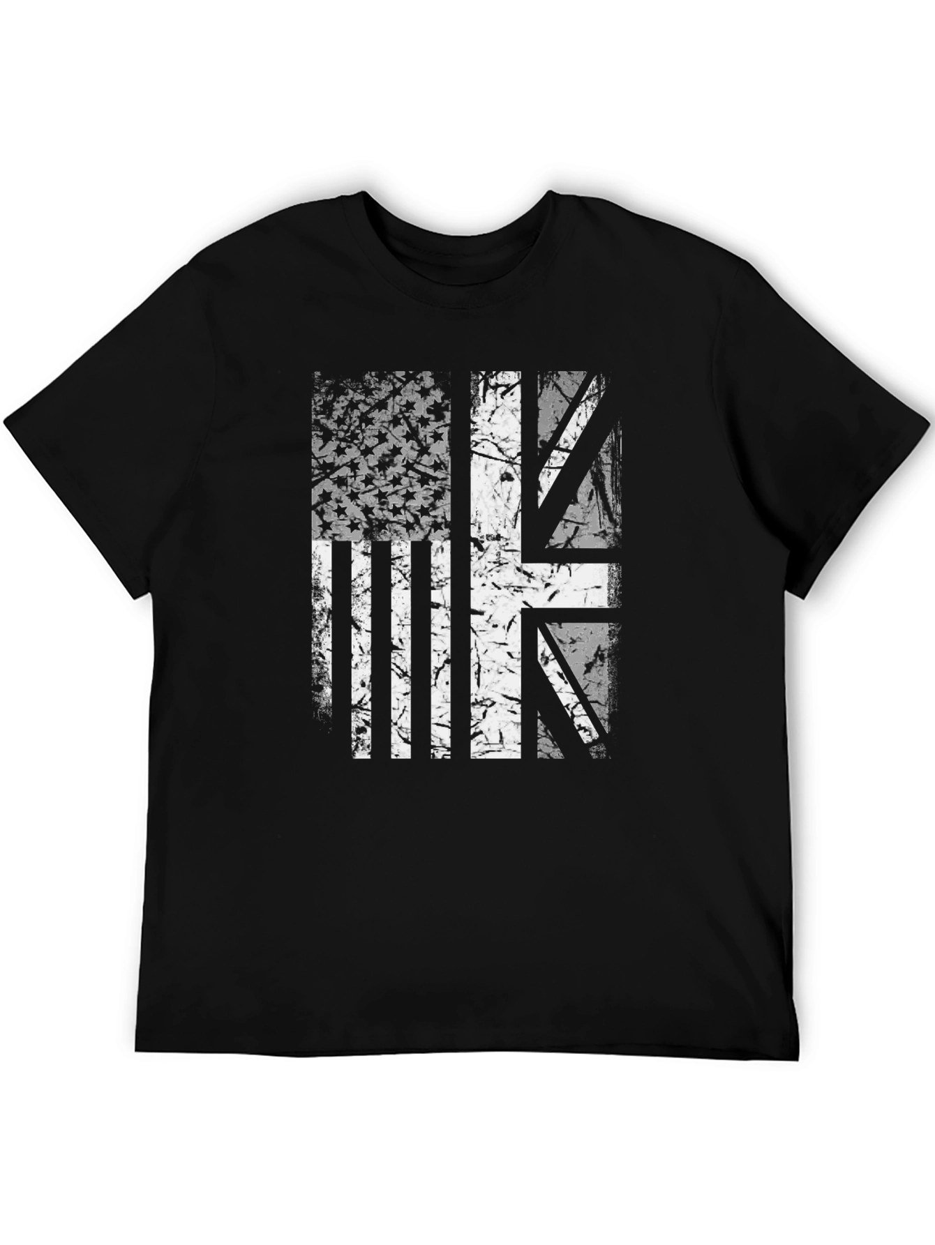 Union Jack US Flag Graphic Tee
