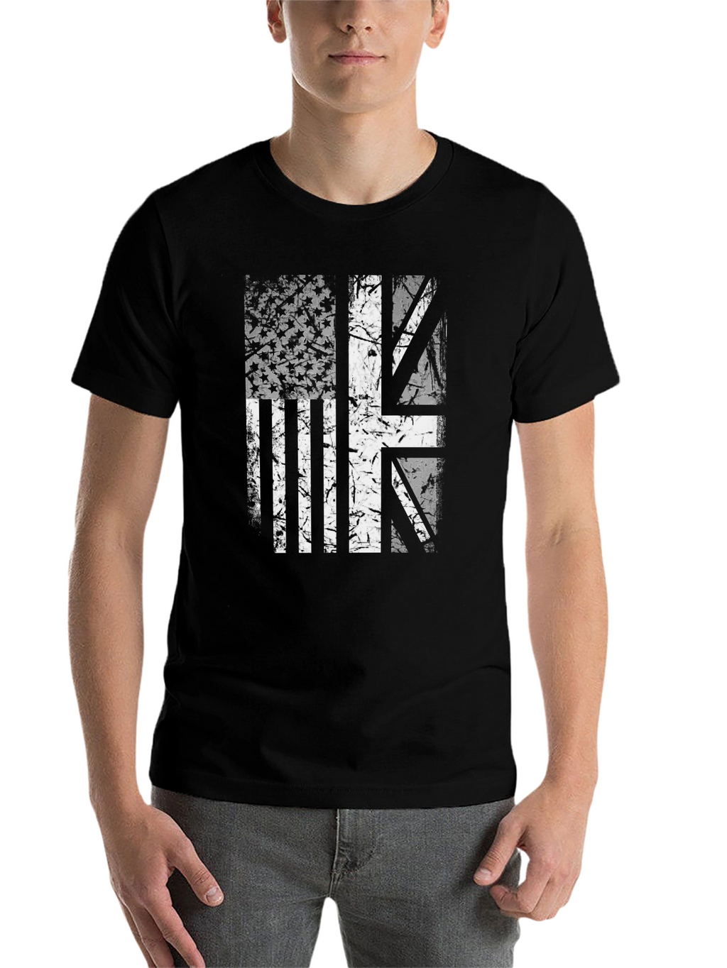 Union Jack US Flag Graphic Tee
