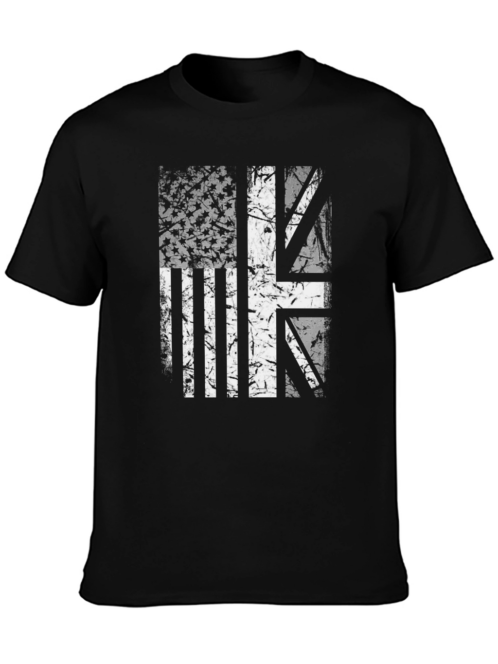 Union Jack US Flag Graphic Tee