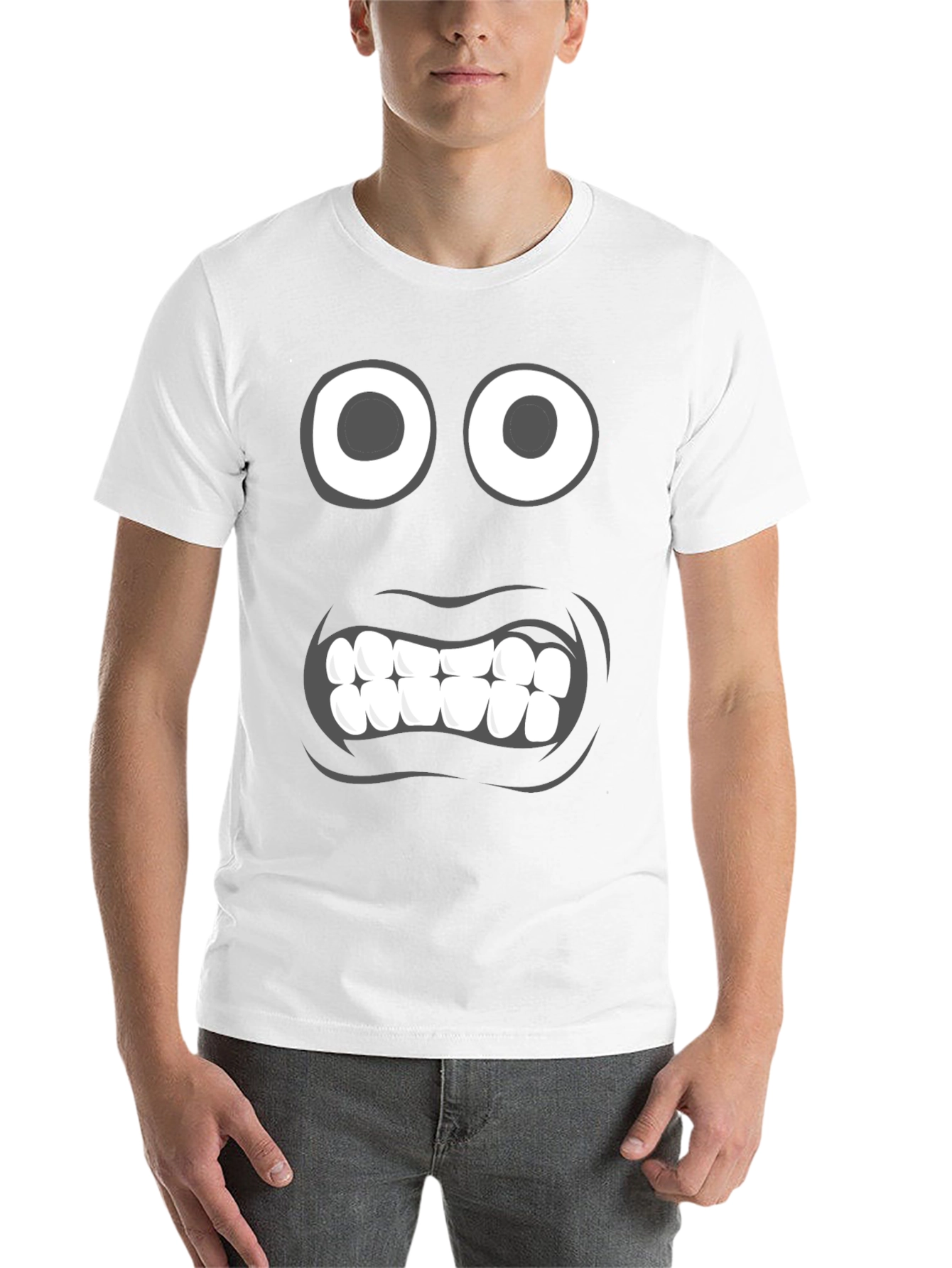 Funny Face Graphic Tee - Black