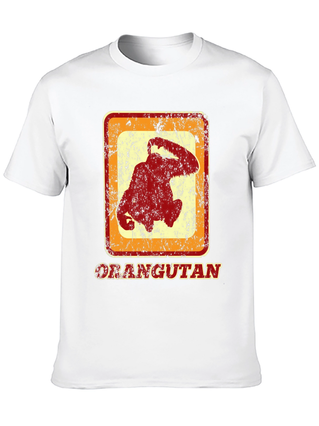 Orangutan Graphic Tee - Retro Style