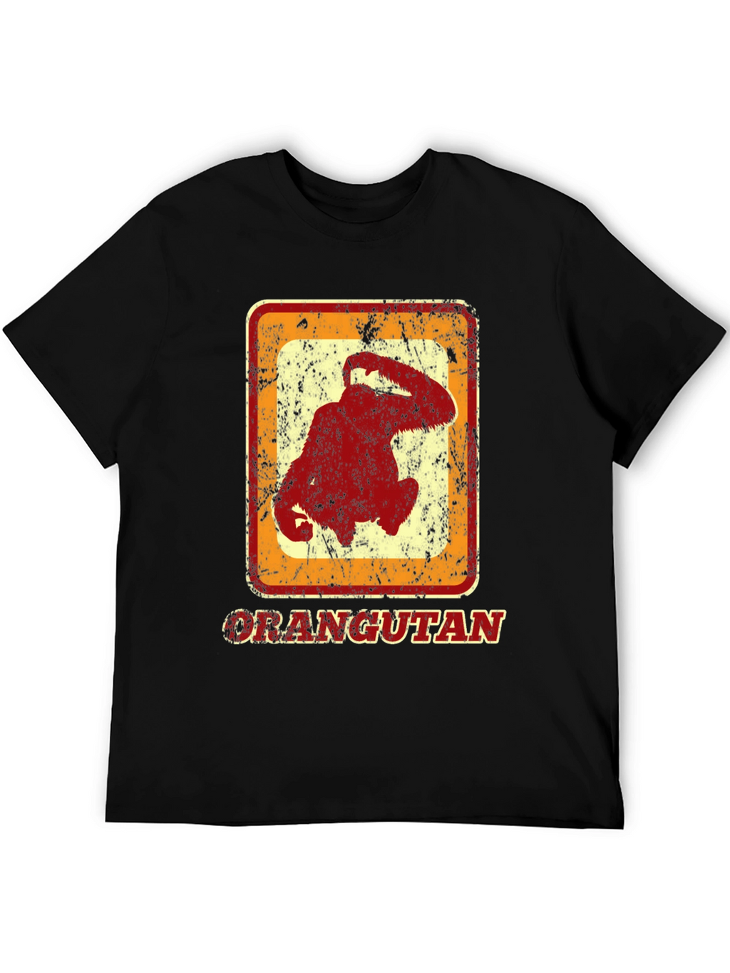 Orangutan Graphic Tee - Retro Style