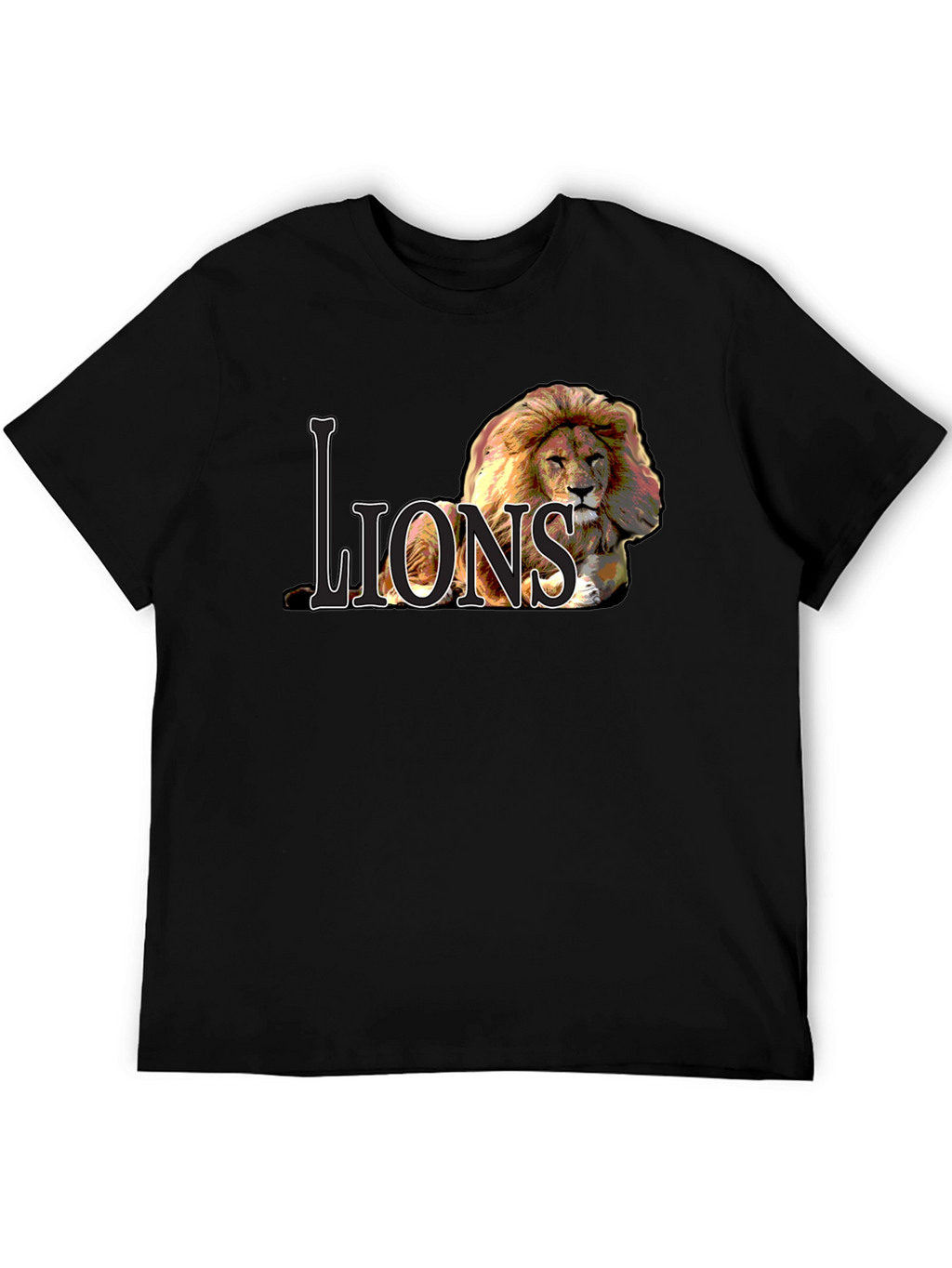 Lions Graphic Tee - Bold Lion Design