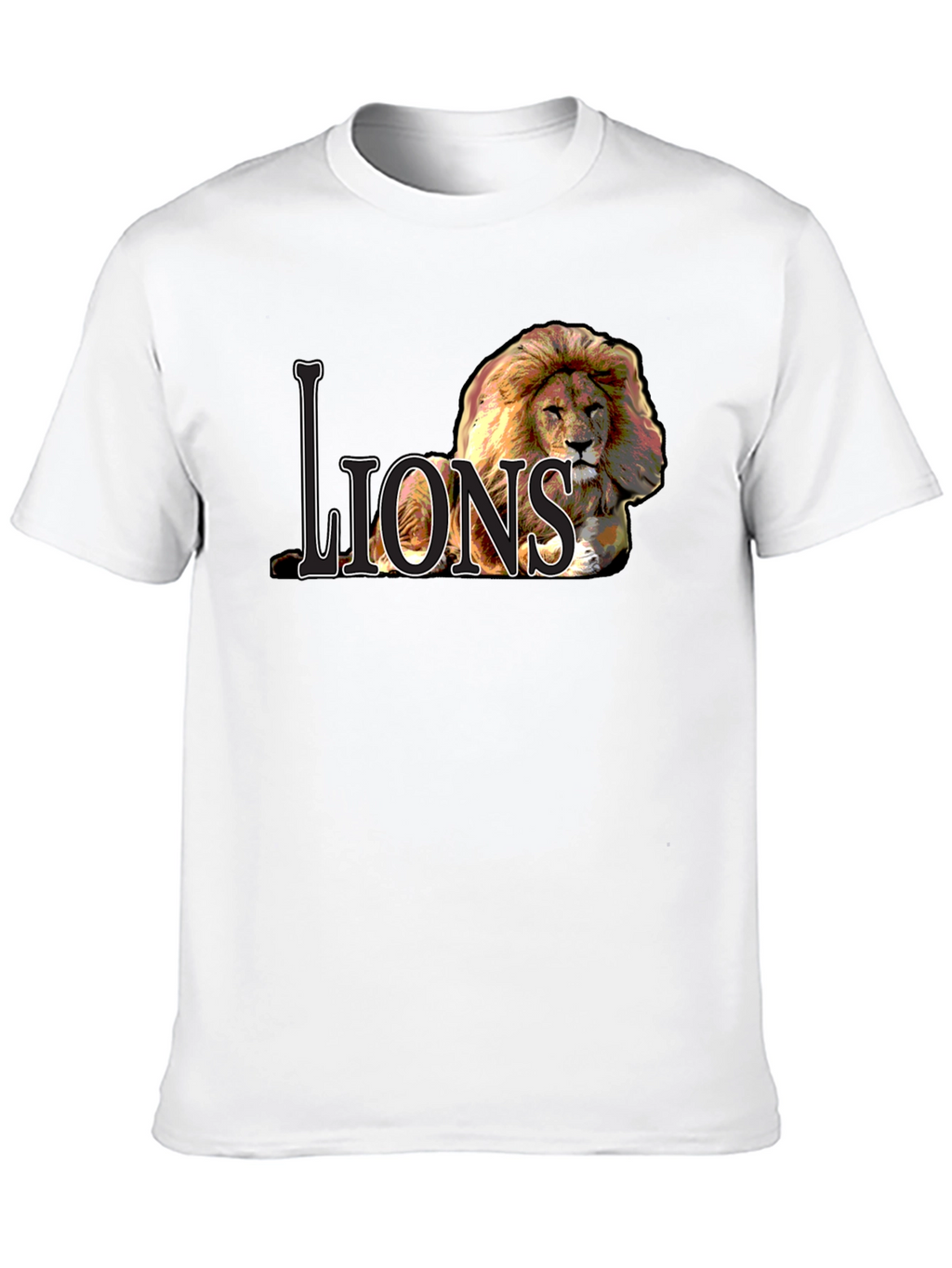 Lions Graphic Tee - Bold Lion Design