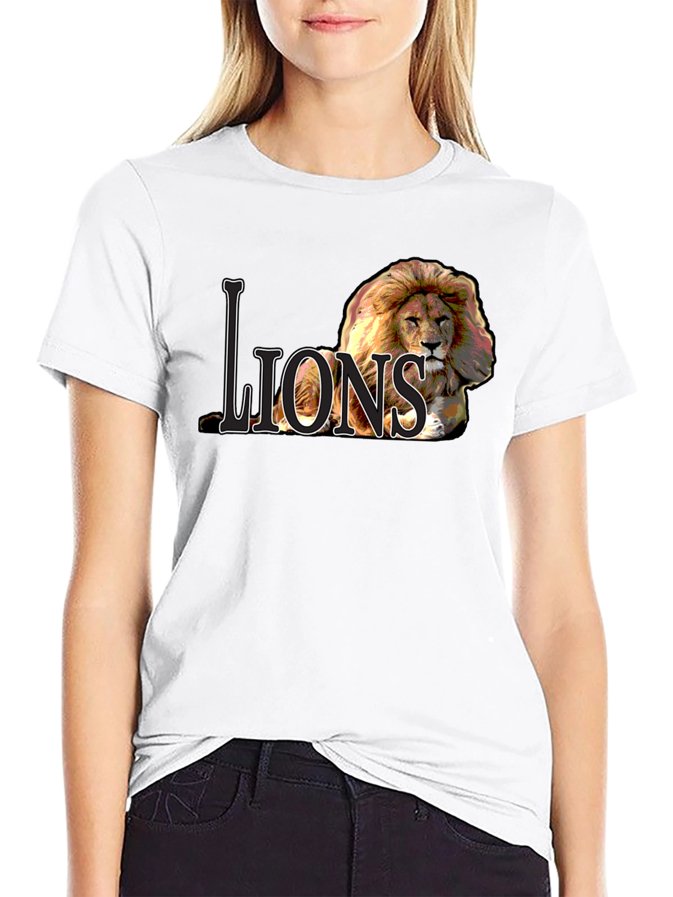 Lions Graphic Tee - Bold Lion Design