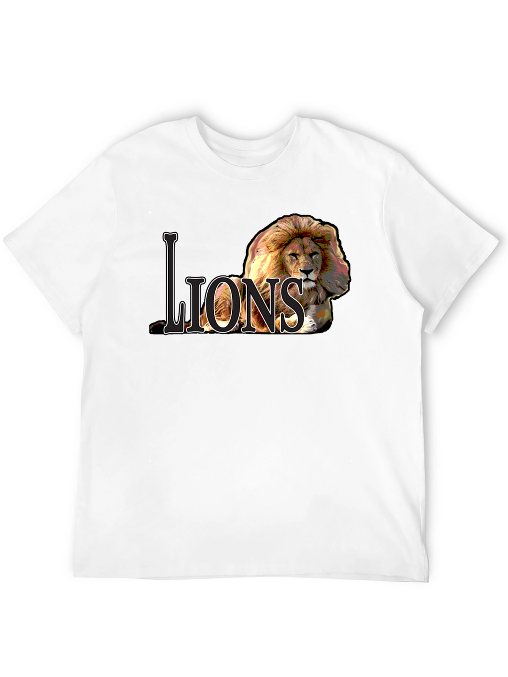 Lions Graphic Tee - Bold Lion Design