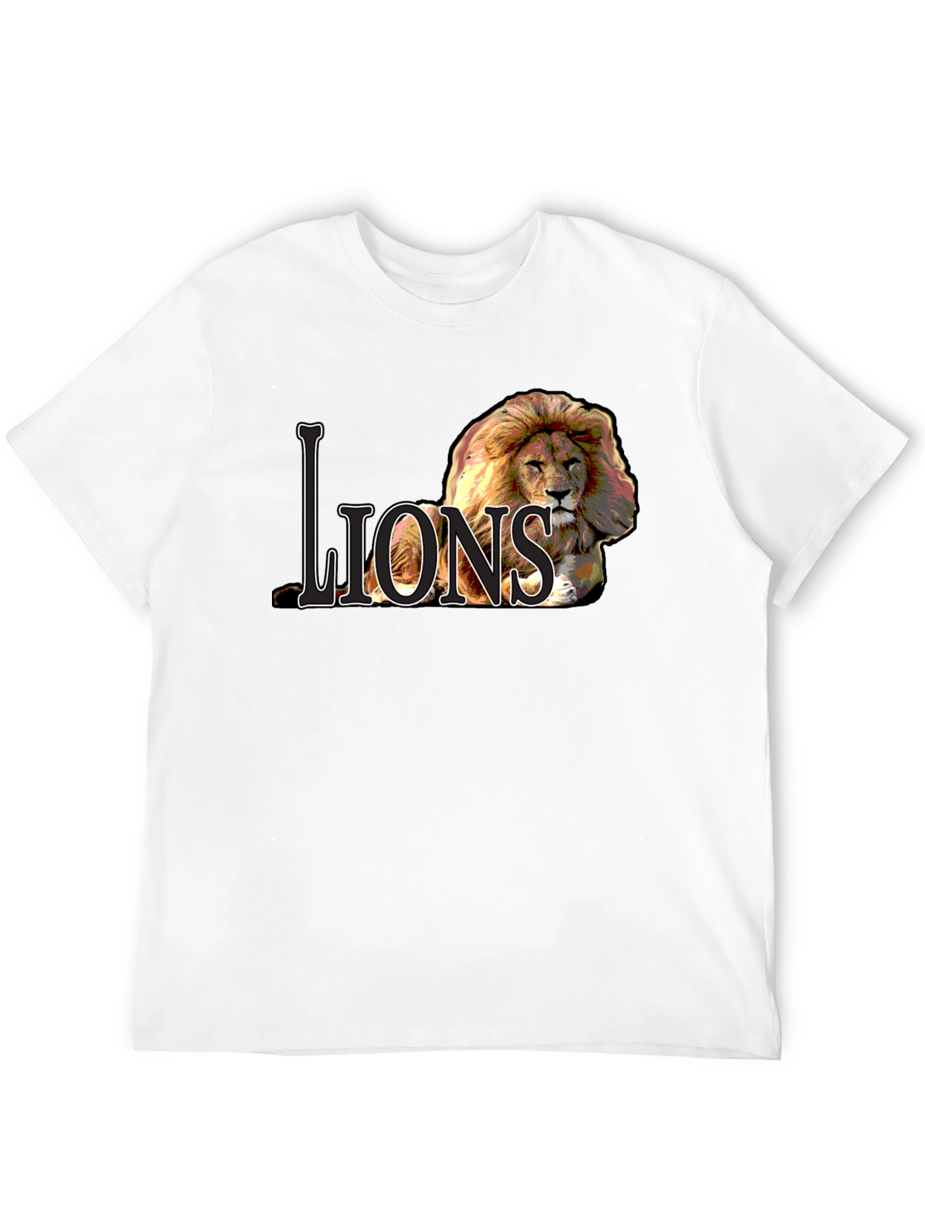 Lions Graphic Tee - Bold Lion Design