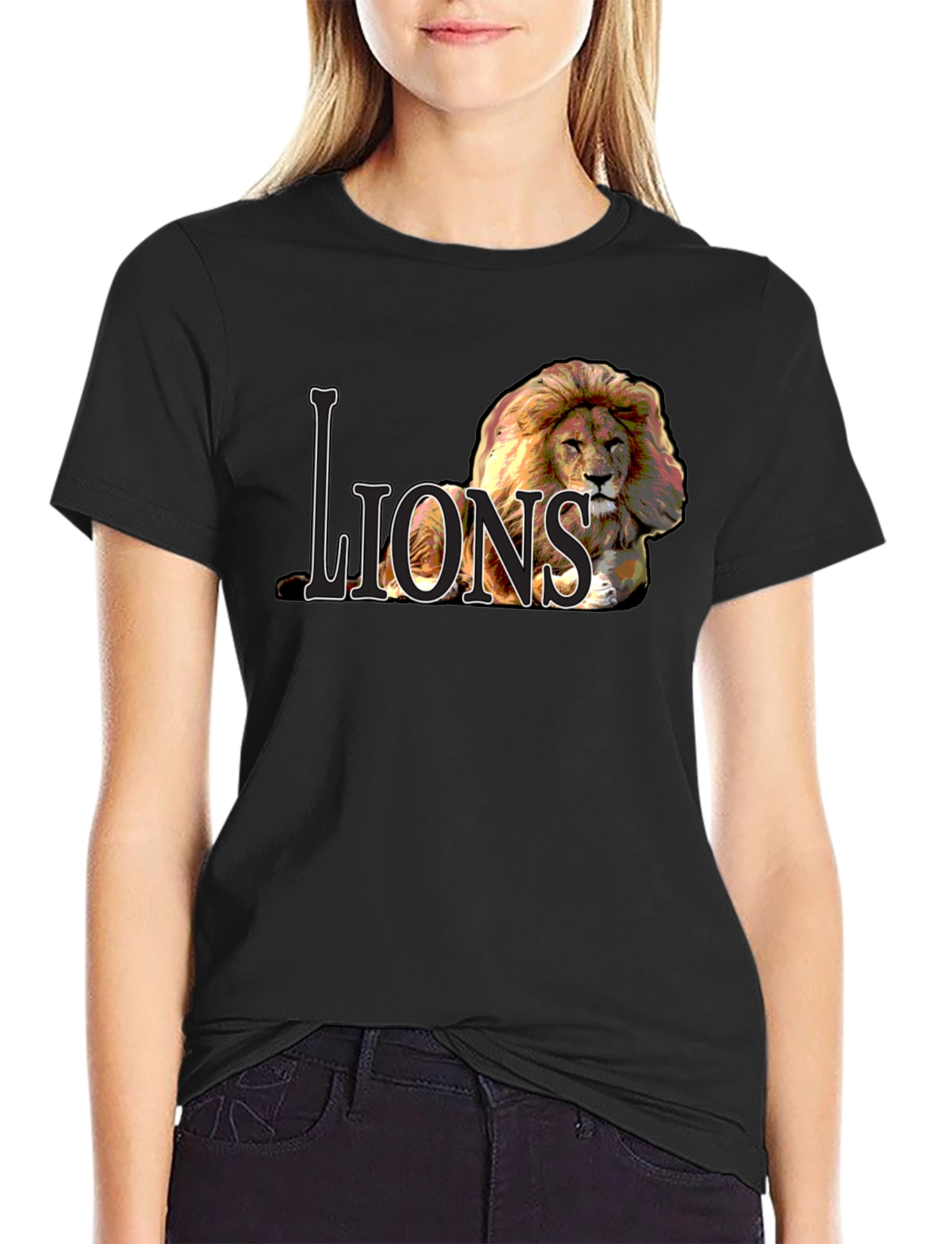Lions Graphic Tee - Bold Lion Design