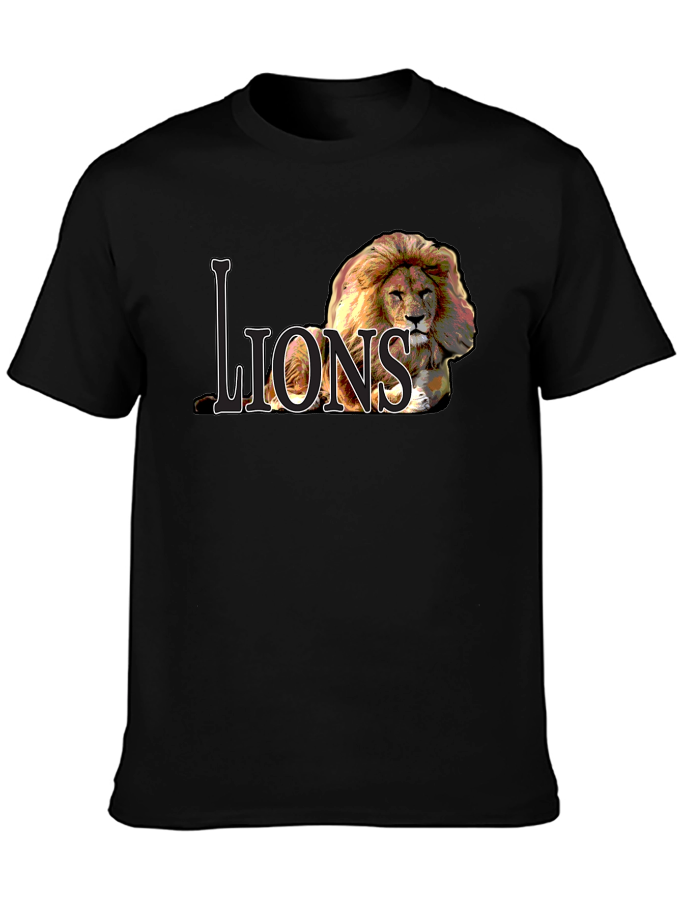 Lions Graphic Tee - Bold Lion Design