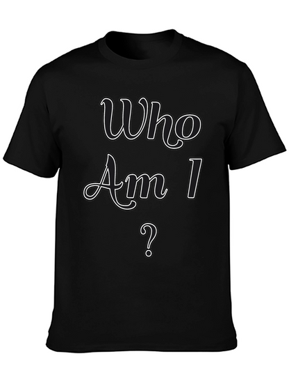 Who Am I? Graphic Tee - Stylish Casual Wear