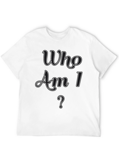 Who Am I? Graphic Tee - Stylish Casual Wear