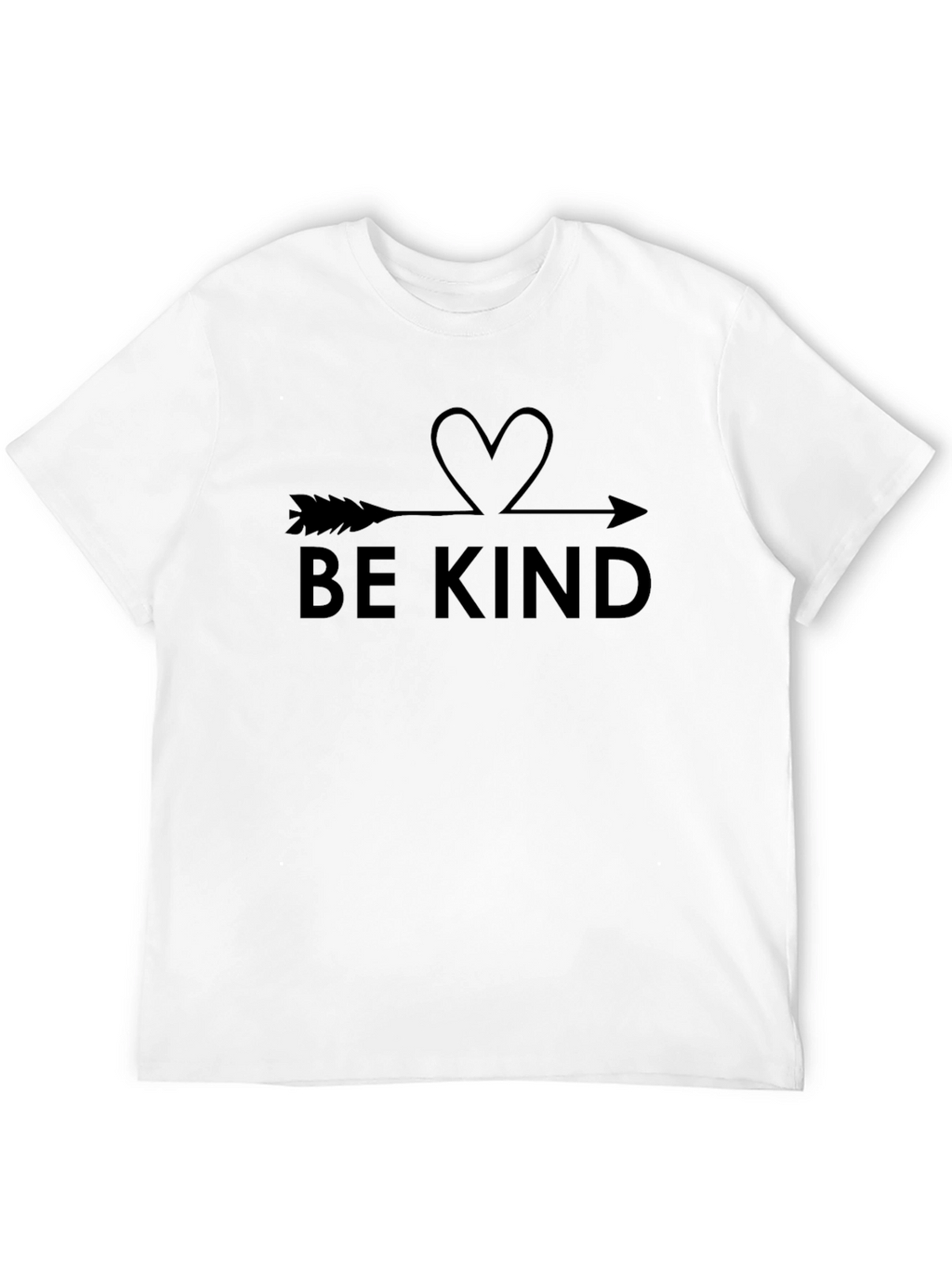 Be Kind Arrow Heart Black T-Shirt