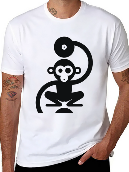 Cool Monkey DJ Black T-Shirt
