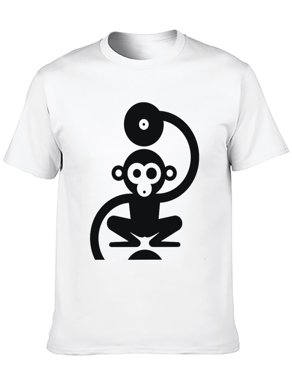 Cool Monkey DJ Black T-Shirt
