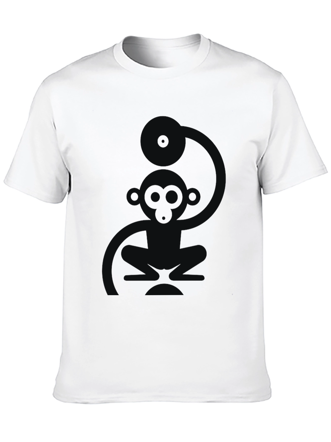 Cool Monkey DJ Black T-Shirt