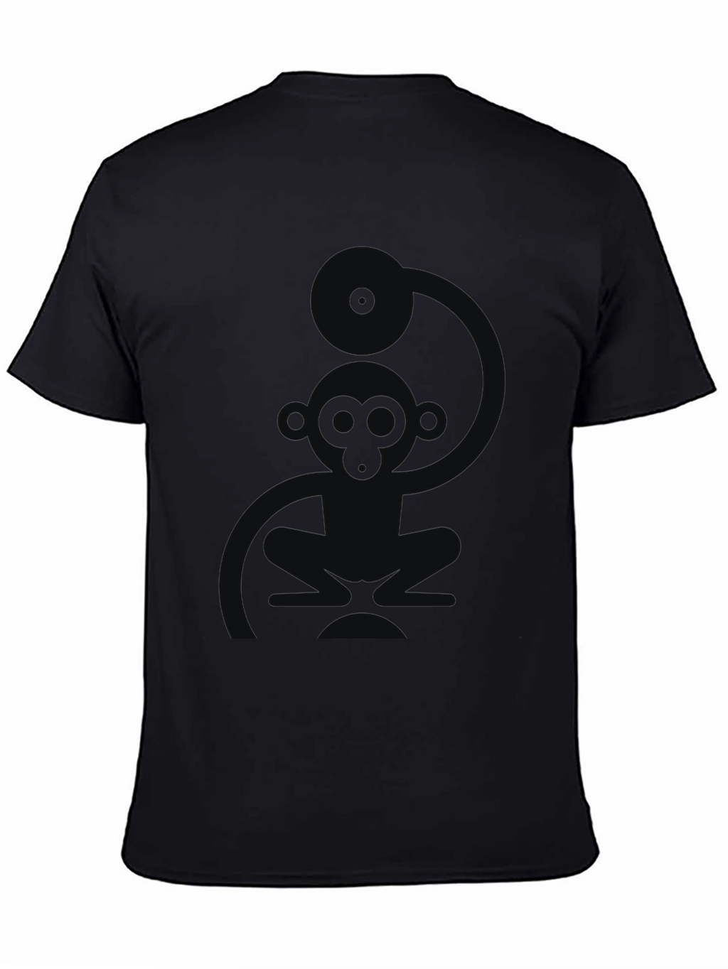 Cool Monkey DJ Black T-Shirt